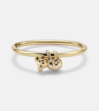 Koala 9kt gold (375/1000) bracelet with diamonds and enamel | Yvonne Léon