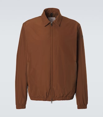 Socot leather-trimmed blouson jacket | Moncler