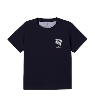 Logo cotton jersey T-shirt | Brunello Cucinelli Kids