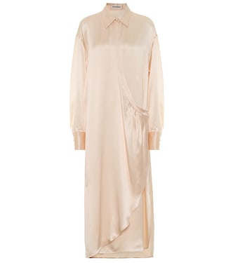 Abito lungo in raso di seta | Jil Sander