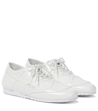 x Marine Serre zapatillas de piel | Jimmy Choo