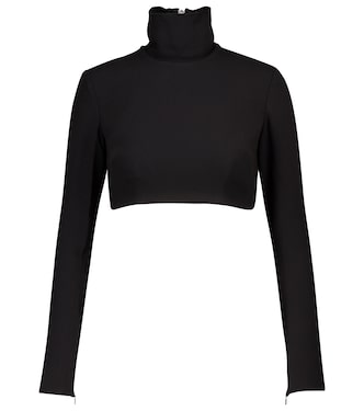 Cruz crêpe crop top | Alex Perry
