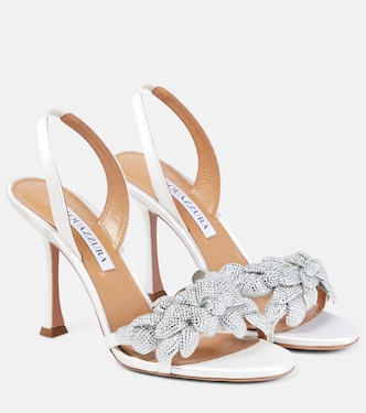 Slingback-Sandalen Galactic Flower 95 | Aquazzura