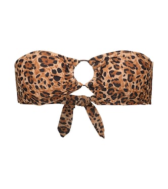 Ancona printed bandeau bikini top | Melissa Odabash