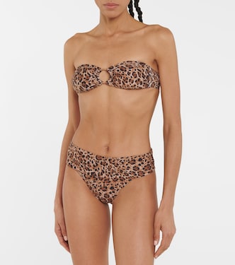 Ancona printed bandeau bikini top | Melissa Odabash