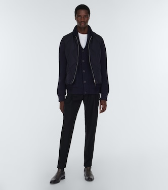 Ribbed-knit wool cardigan | Berluti