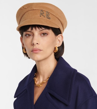 Embroidered wool baker boy hat | Ruslan Baginskiy