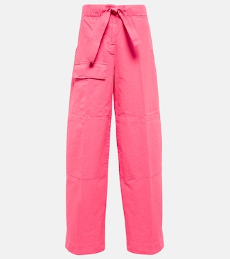Pantalon cargo à taille haute en coton | Dries Van Noten