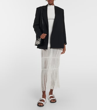 Slidy Viv’ embellished bouclé sandals | Roger Vivier