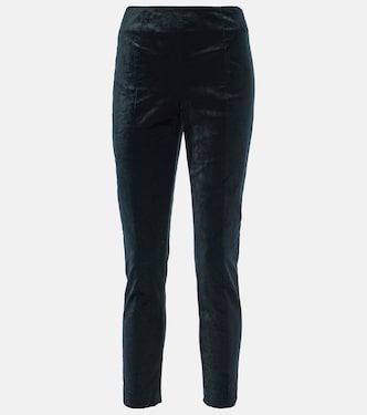 Pantaloni slim Honolulu in velluto | Veronica Beard