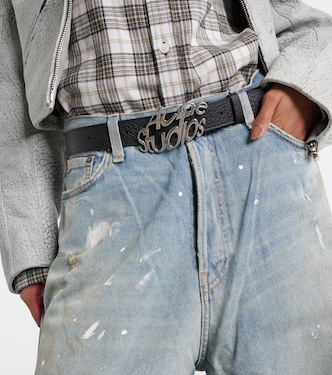 Ceinture en cuir à logo | Acne Studios