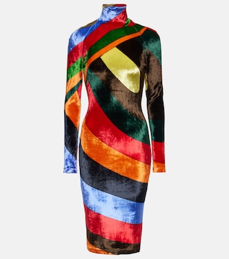 Vestido corto Iride de terciopelo | Pucci