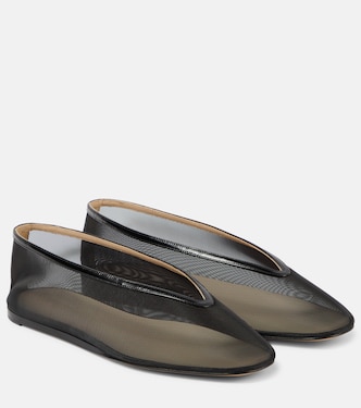 Ballerines Luna en résille et cuir | Le Monde Béryl