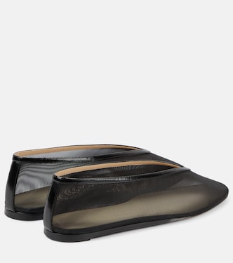 Slippers Luna in mesh con pelle | Le Monde Béryl