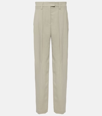 Pantaloni a gamba larga in twill | Brunello Cucinelli
