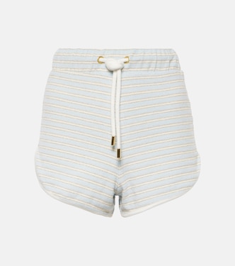 Shorts in spugna di misto cotone a righe | Nina Ricci