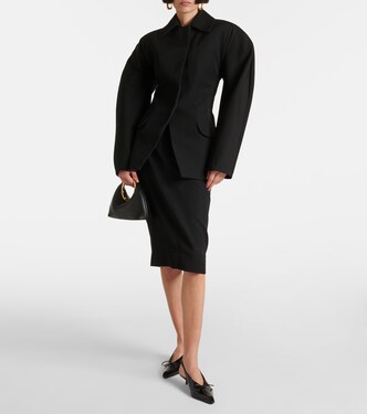 La Veste Castagna virgin wool jacket | Jacquemus