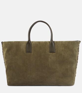 Cabat Large suede tote bag | Bottega Veneta