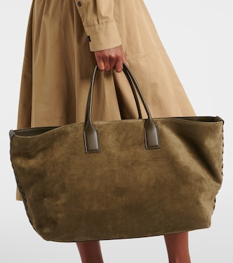 Borsa Cabat Large in suede | Bottega Veneta