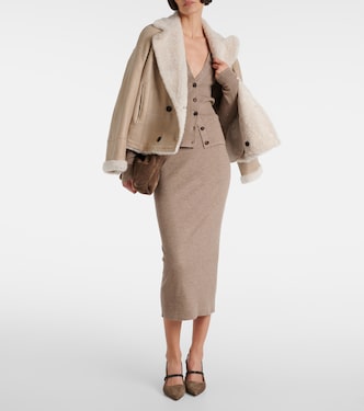 Midirock aus Strick | Brunello Cucinelli
