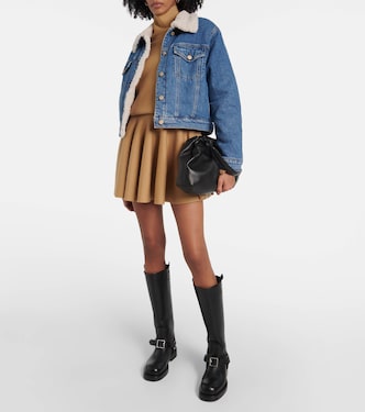 Chaqueta de denim con ribete de teddy | 7 For All Mankind