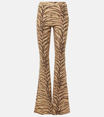 Pantalones flared de jersey estampado | Stella McCartney