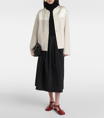 Giacca in lana vergine con raso | Jil Sander