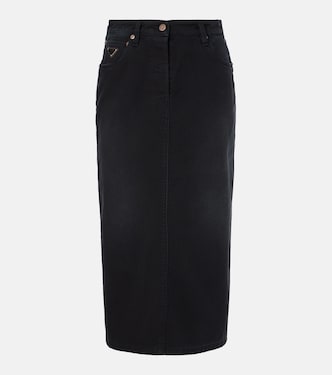 Falda midi de denim | Prada
