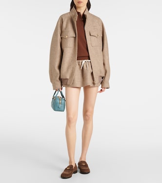 Virgin wool miniskirt | Miu Miu