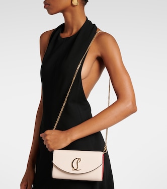 Clutch Loubi54 in pelle con catena | Christian Louboutin