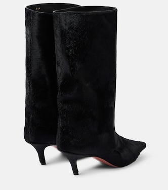 Botas altas Fiona 60 de pelo de becerro | Amina Muaddi