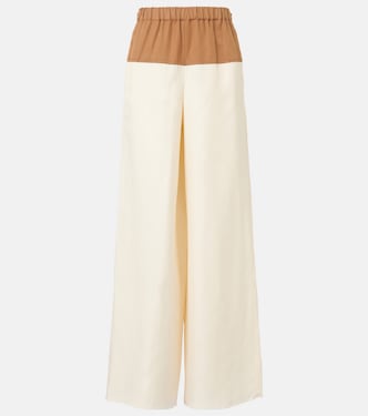 Pantalon ample Gestro en lin et soie | Max Mara