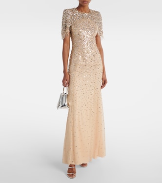 Esna embellished caped gown | Jenny Packham