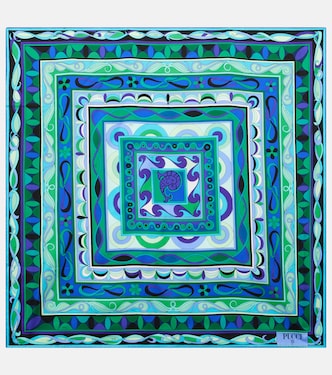 Printed silk twill scarf | Pucci