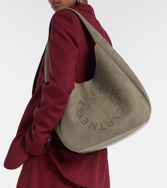 Sac en daim synthétique à logo | Stella McCartney