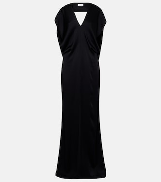Open-back satin maxi dress | Stella McCartney