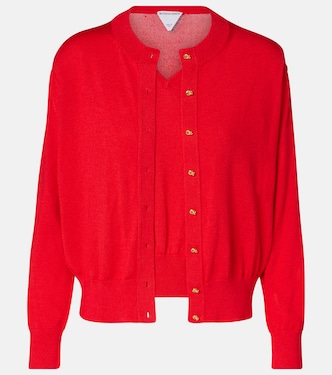 Knot detail cotton-blend twinset | Bottega Veneta