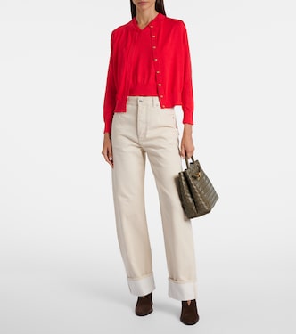 Knot detail cotton-blend twinset | Bottega Veneta
