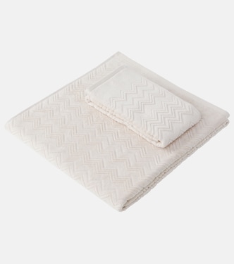 Set de 2 serviettes Chalk en coton | Missoni