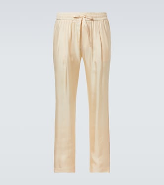 Silk tapered pants  | Dolce&Gabbana