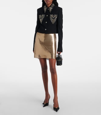 Verzierte Jacke aus einem Wollgemisch | Versace
