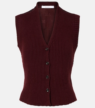 Weste Madre aus einem Wollgemisch mit Satin | Max Mara