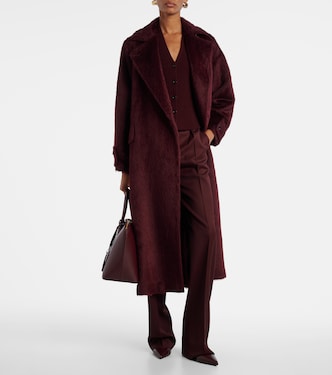 Madre paneled wool-blend and satin vest | Max Mara