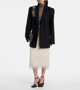 Fringed midi skirt | Dries Van Noten