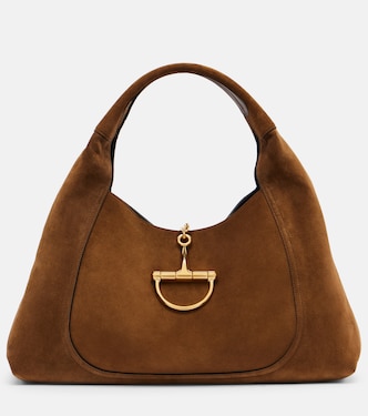 Sac Gucci Softbit Maxi en daim | Gucci