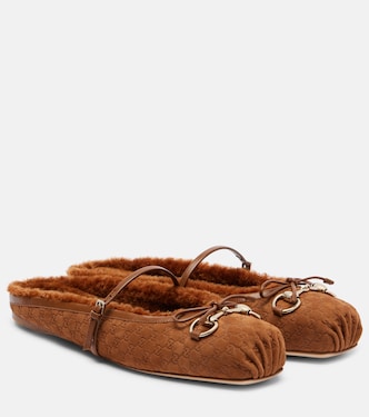 GG Horsebit suede mules | Gucci