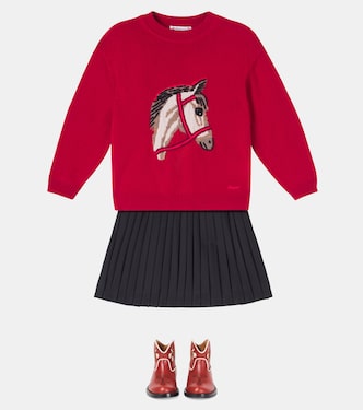 Jason cashmere jacquard sweater | Bonpoint