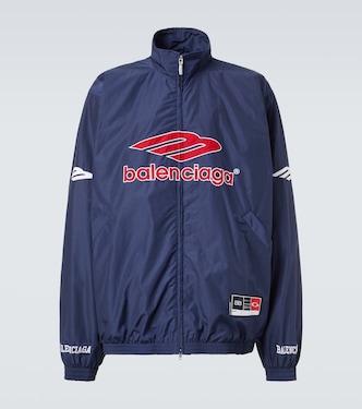 3B Sports Icon cotton-blend track jacket | Balenciaga