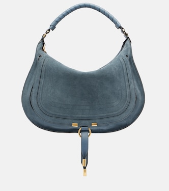 Schultertasche Marcie Medium aus Veloursleder | Chloé