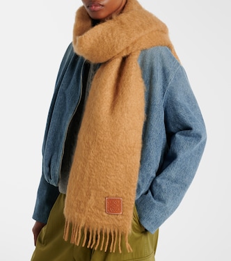 Mohair and wool scarf | Loewe